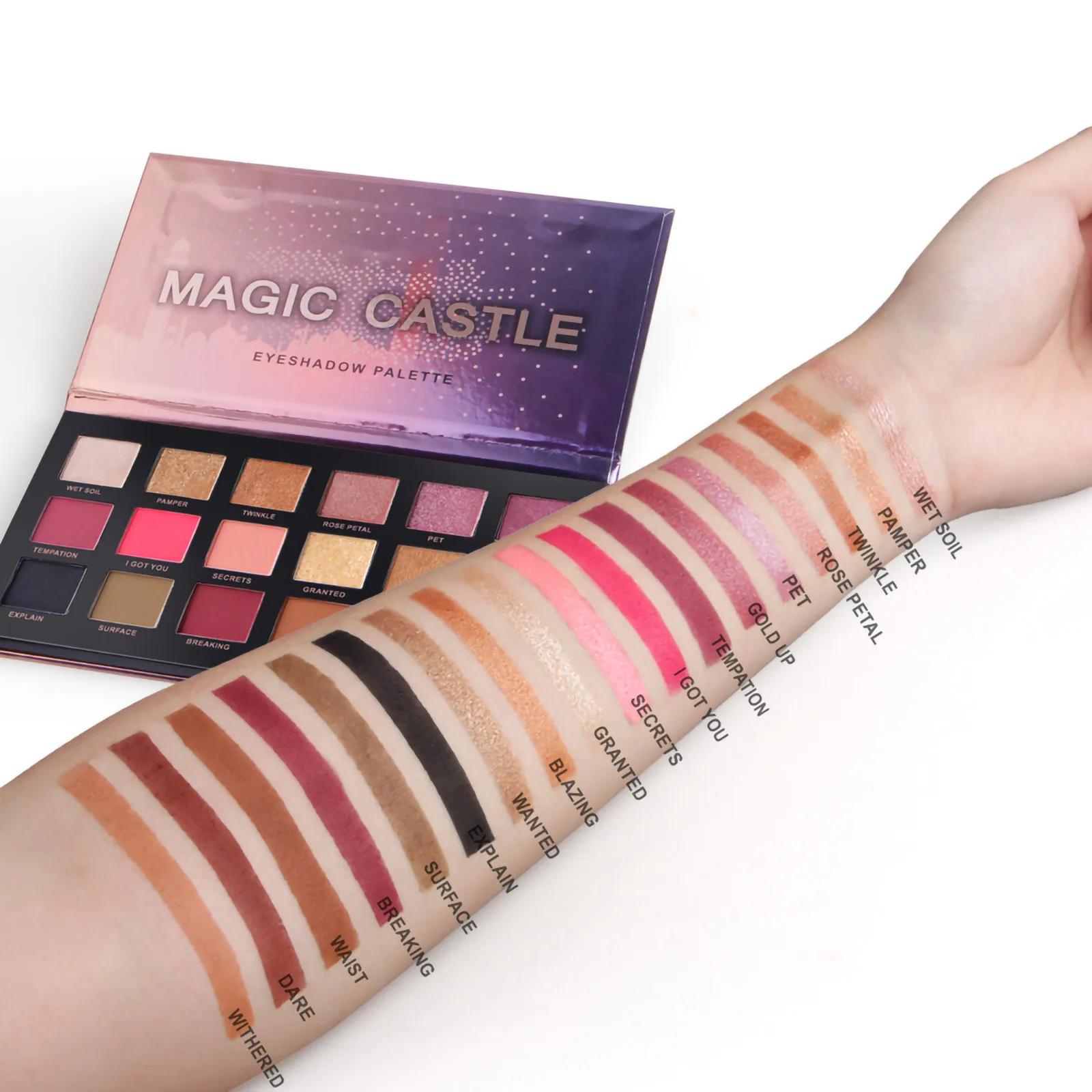 

HAICAR Eye shadow beauty glazed eyeshadow palette glitter eyeshadow shimmer 18 Color Eyeshadow Desert Colors Eyeshadow pigment