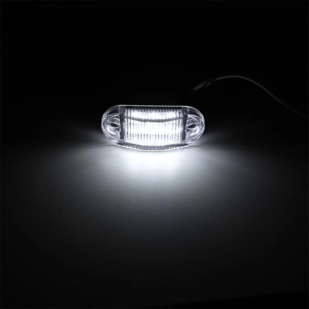

Durable Plastic Side Marker Lights Oval Trailer Truck With Screws 6 Led