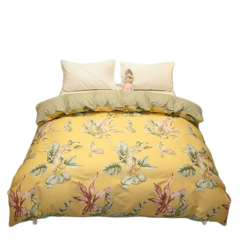 

Duvet Cover Home Soft Quilt Cover Queen King Double Single Full Size Floral Plant Pattern 1 Pcs Comforter Case 150x200 220x240cm