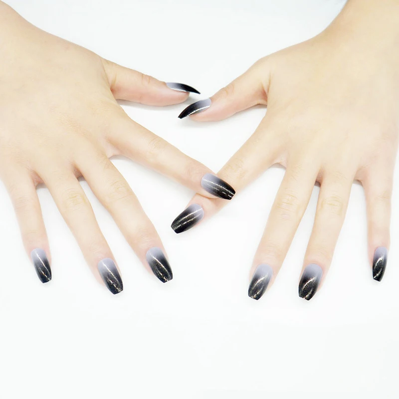 

600 Pcs Short Ballerina Nails Kit Manicure Gel UV Acrylic Nail Tips Coffin French False Nail Art Tips Clear Bag Faux Ongle Kit