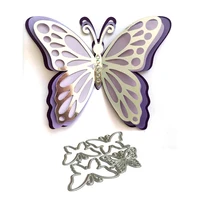 4pcs lace buttefly metal cutting dies diy scrapbooking embossing album paper card making dies cutting stencils