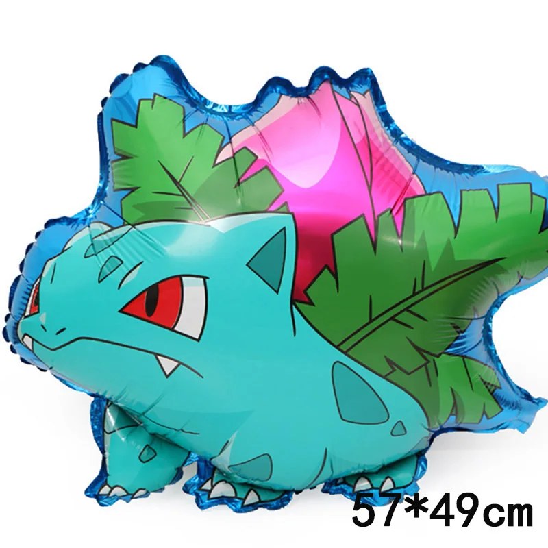 frog 4PCS/lot Pikachu Pokemon Go Helium Foil Balloons Cartoon Inflatable Children Birthday Party Decorations Supplies Kids Toys Decor - Цвет: frog