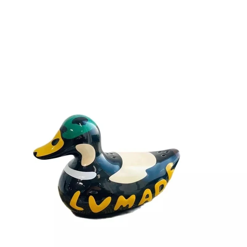 

1pcs Luxry Brand L and V Nigo Hum an Made Made Duck Monogram Figures Collectable Decoration for Best Gifts for huse living room