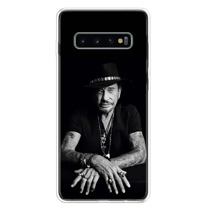 TW148-8 Johnny Hallyday Music Cover Phone Case For Samsung Galaxy S10+ Lite Note 10 9 8 S9 S8 J4 J6 J8 Plus S7 S6 Coque Shell - Цвет: TW148-8