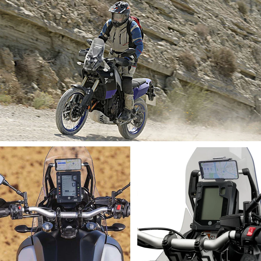 motorcycle accessories mobile phone holder gps tablet phone holder mobile navigation holder usb for yamaha tenere 700 tenere 700 free global shipping