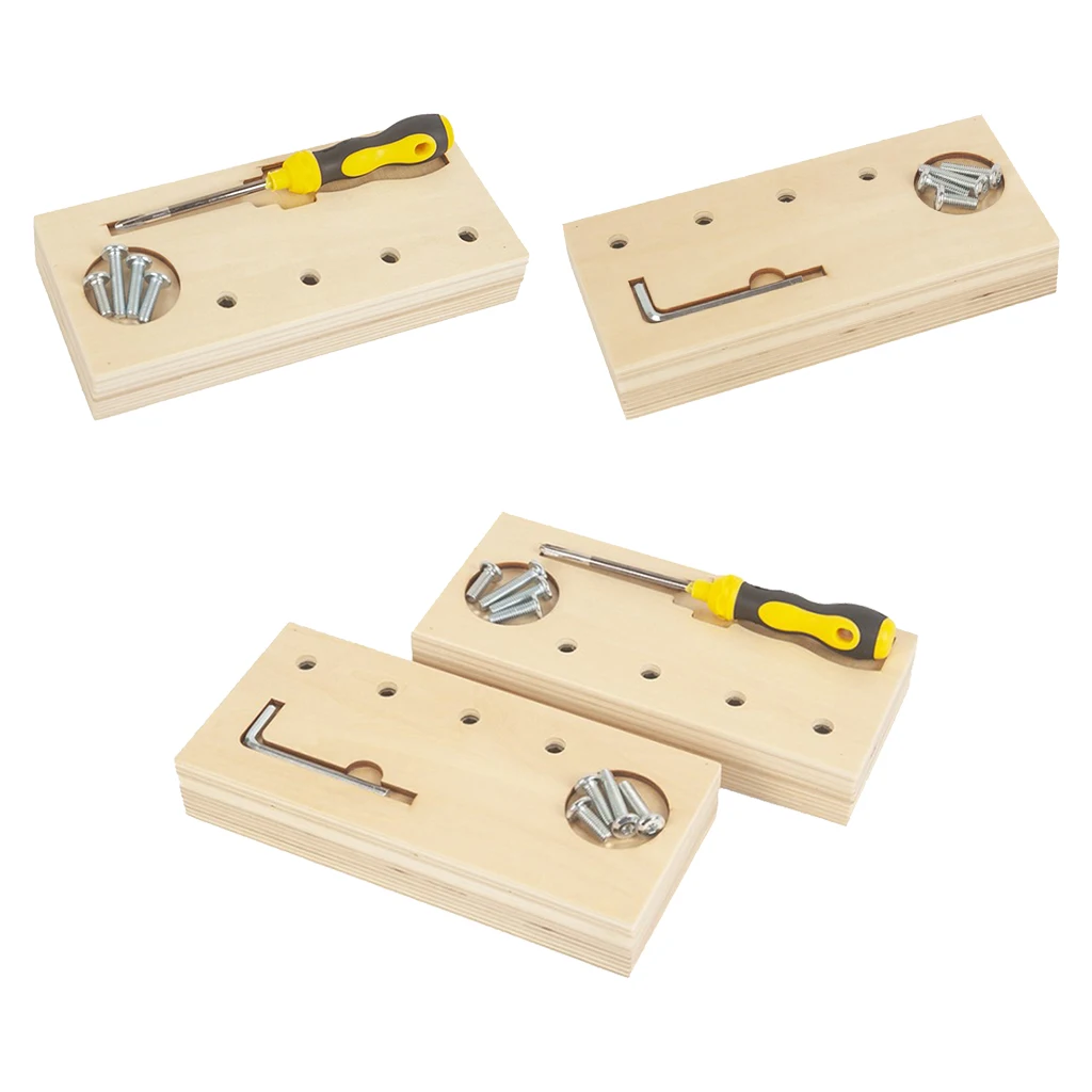 

Montessori Nuts and Bolts Board for Kids Preschool Educational Learning Classroom Toddlers Sensory Toy Game