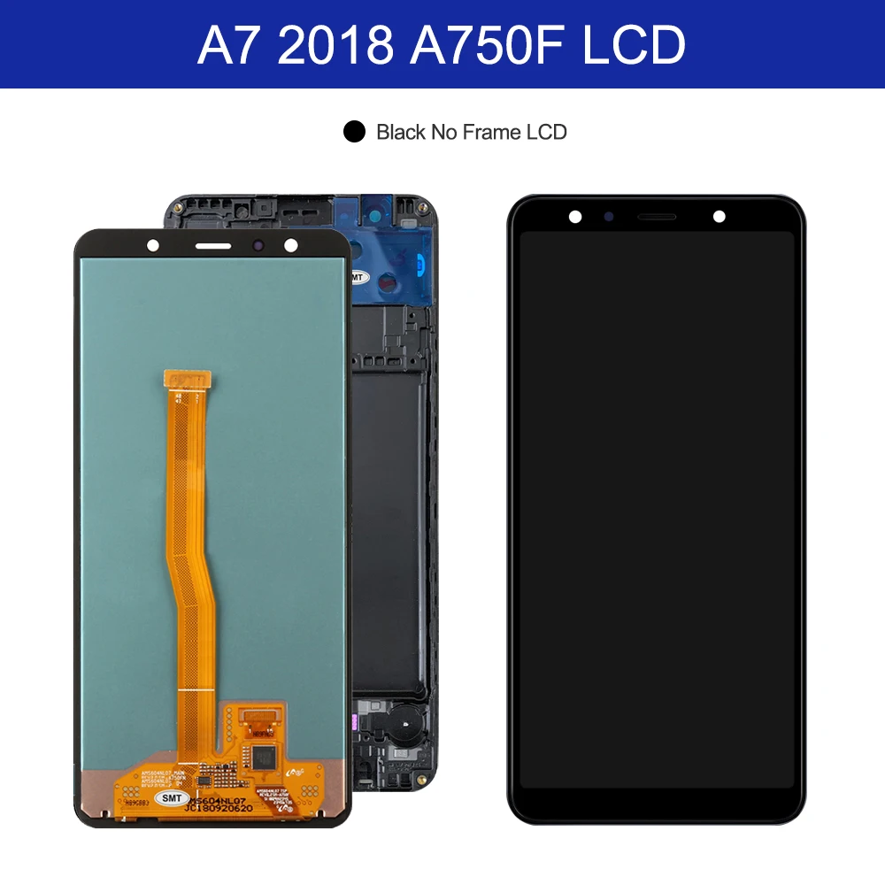 6 0 ''SUPER AMOLED для SAMSUNG Galaxy A7 2018 SM-A750F A750 A750F ЖК-дисплей с сенсорным экраном и