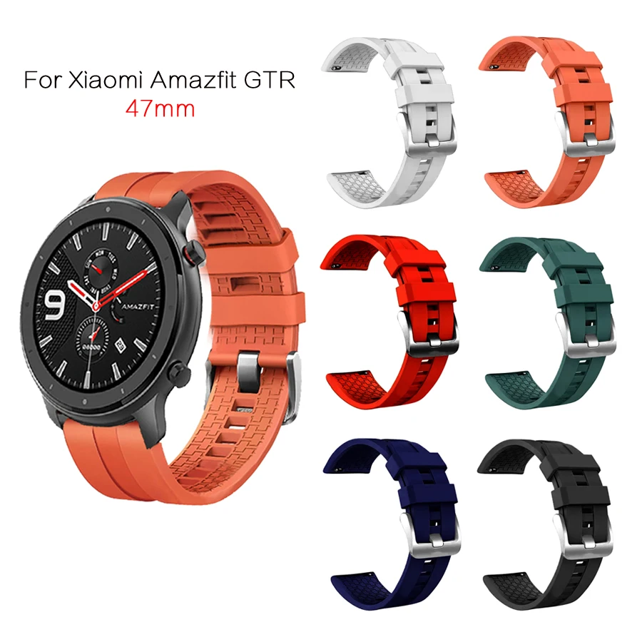 Ремешок для часов Amazfit GTR 47 мм силиконовый ремешок браслет Xiaomi Huami Pace/Stratos 2 2S Для