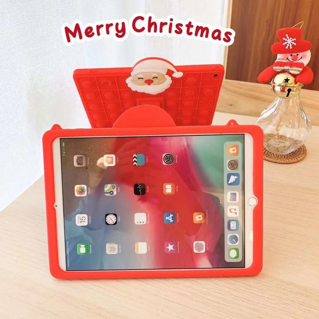 

Cover For iPad Pro 9.7 10.5 10.2 9th 9 8 7th 2018 2017 Air 1 2 3 Fidget Toy Case For Mini 1 2 3 4 5 Silicon Stand Bubble Funda