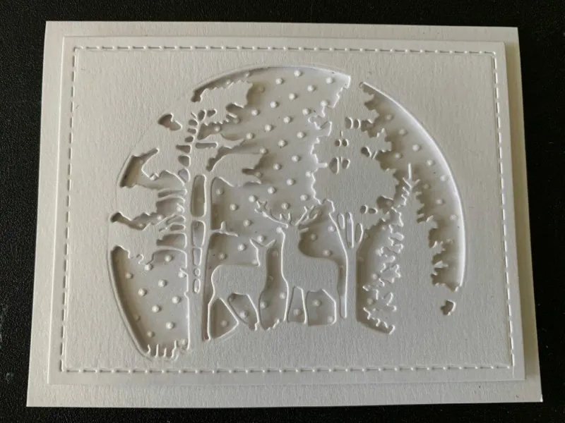 Hx2019рождественская металлическая штамповка для скрапбукинга тиснение трафарет