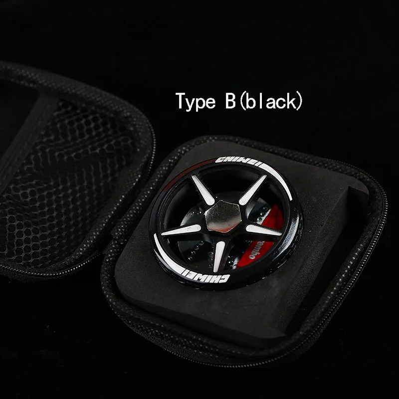 JDM TE37 обод колеса сплава Токийский время атака игрушка модель дисковый тормоз части автомобиля вращаться спина гоночный Hellaflush - Название цвета: Type B BLACK
