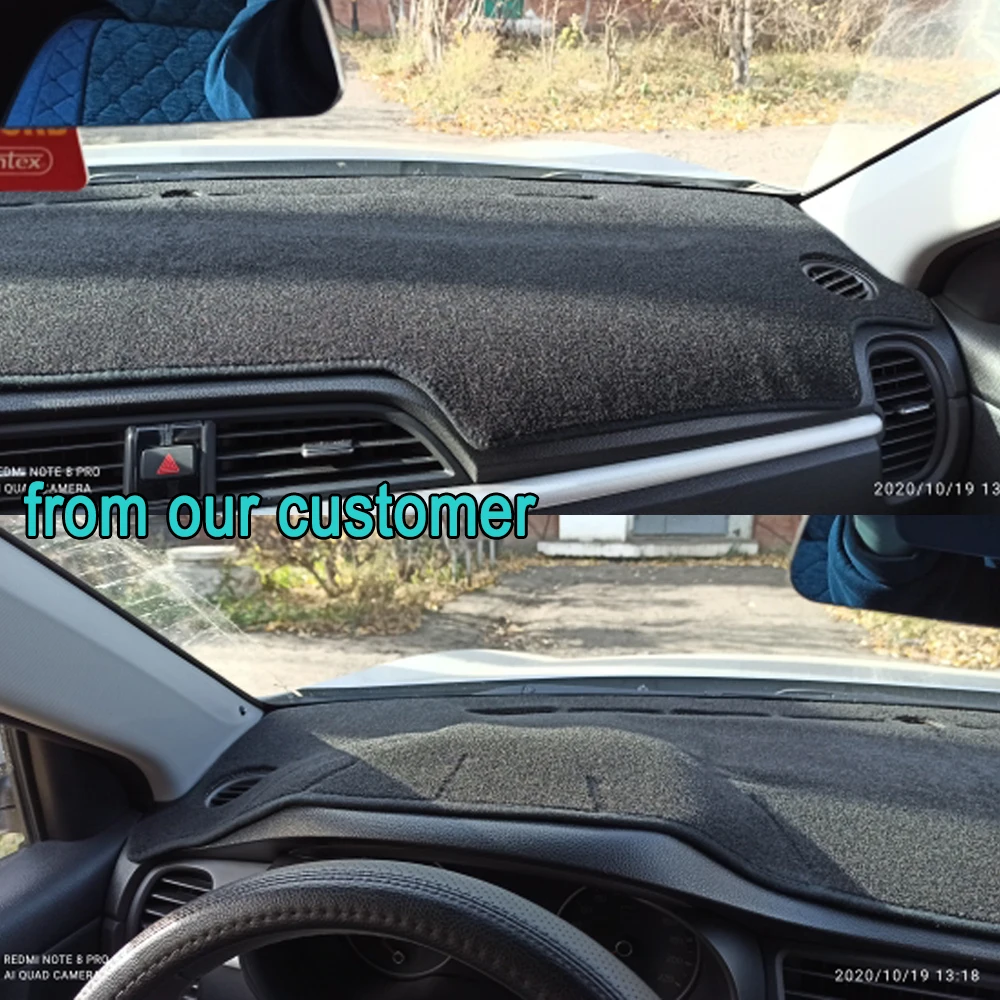 Ру приборной панели автомобиля Обложка Коврик для Kia Rio 4 настройки K2 2017 2018 анти