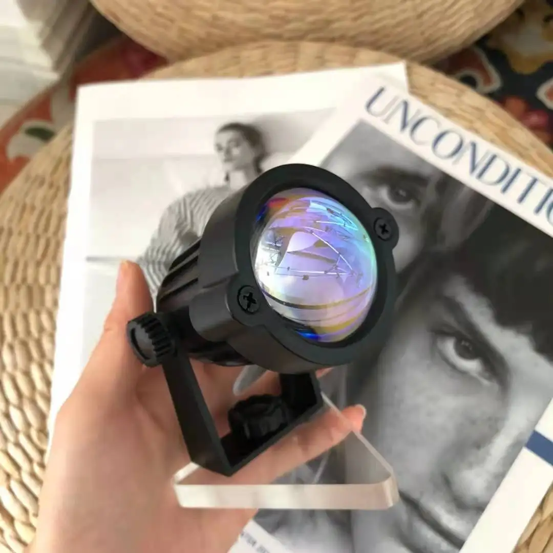 Миниатюрная лампа для проекции заката 12 Вт USB фотосъемки макияжа художественной