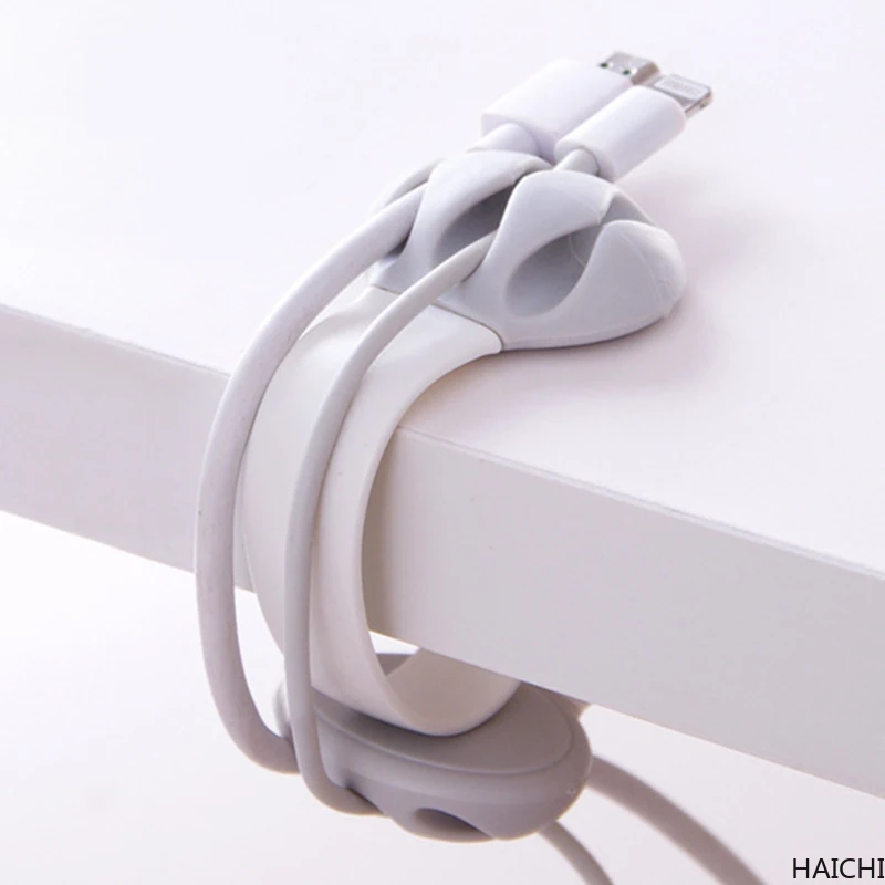 

1pcs Office desk wire clip multi-function data cable winder cable fixing device home office storage organizer