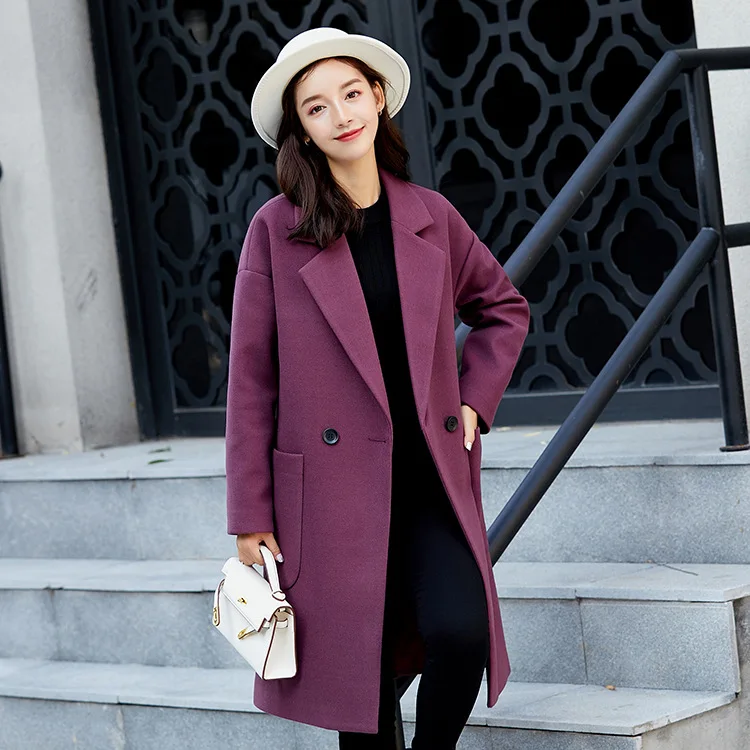 

The new winter 2018 fur coat Suit brought temperament women's wide cloth coat