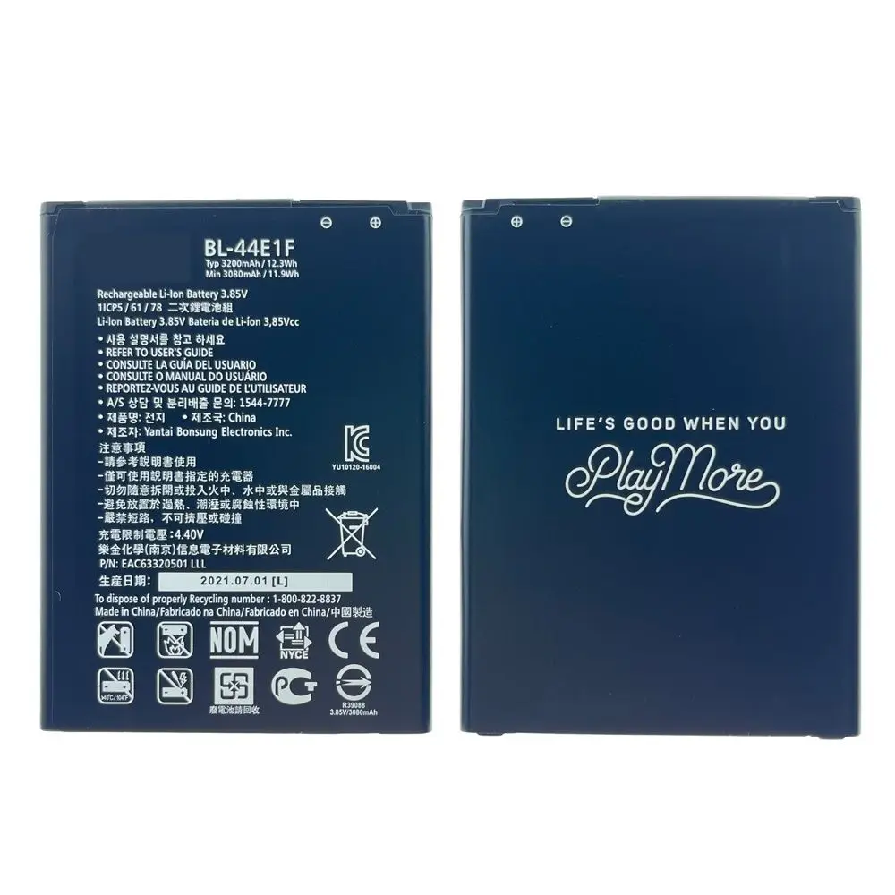 

BL44E1F BL-44E1F Аккумулятор для LG V20 VS995 US996 LS997 H990DS H910 H918 LG Stylus3 LG-M400DY 3200mAh Мобильный телефон аккумулятор