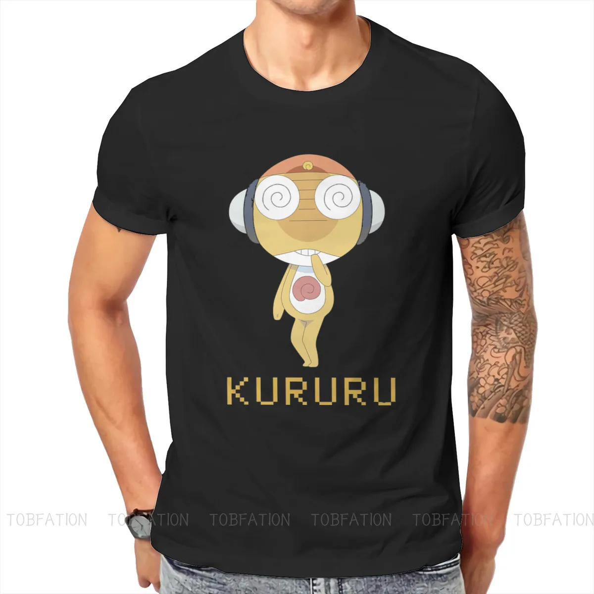 

Футболка с рисунком сергента мажора Курру керо гунсу, японская Классическая футболка с мангой и лягушкой, креативные топы, Повседневная фут...