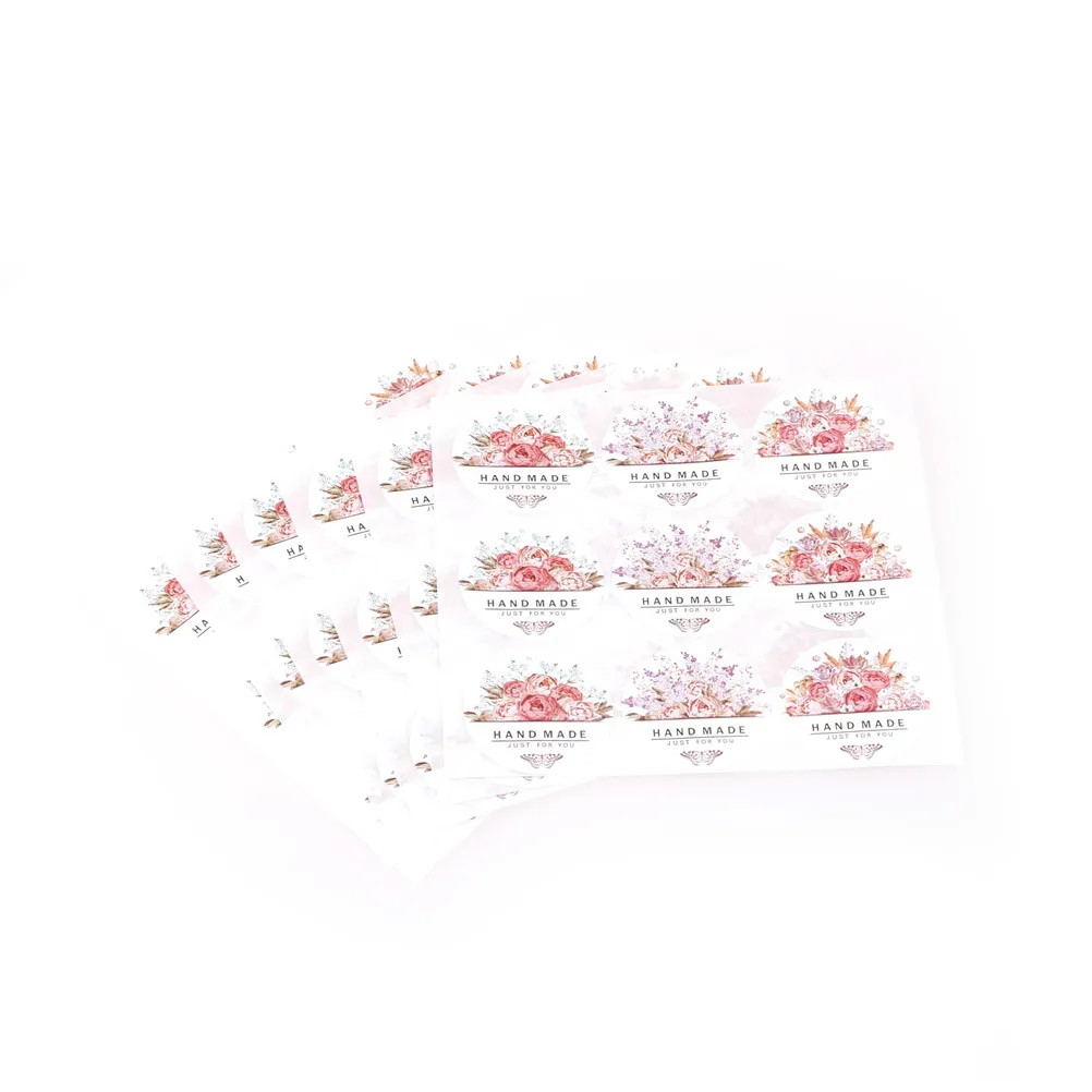54 шт./60 шт. 3 5 см Цветочные дизайнерские наклейки для благодарности котики