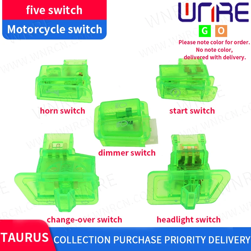 GY6 Switches 50cc 150cc Moped Scooter Head Light Horn Dimmer Turn Starter Single Switch Button For Taurus Zhongsha Motorcycle |