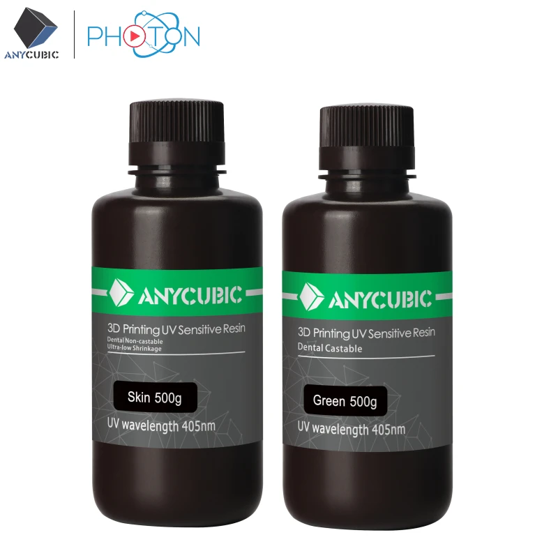 Стоматологическая УФ-смола ANYCUBIC 405 нм литейная и не 3D-печать УФ-чувствительная