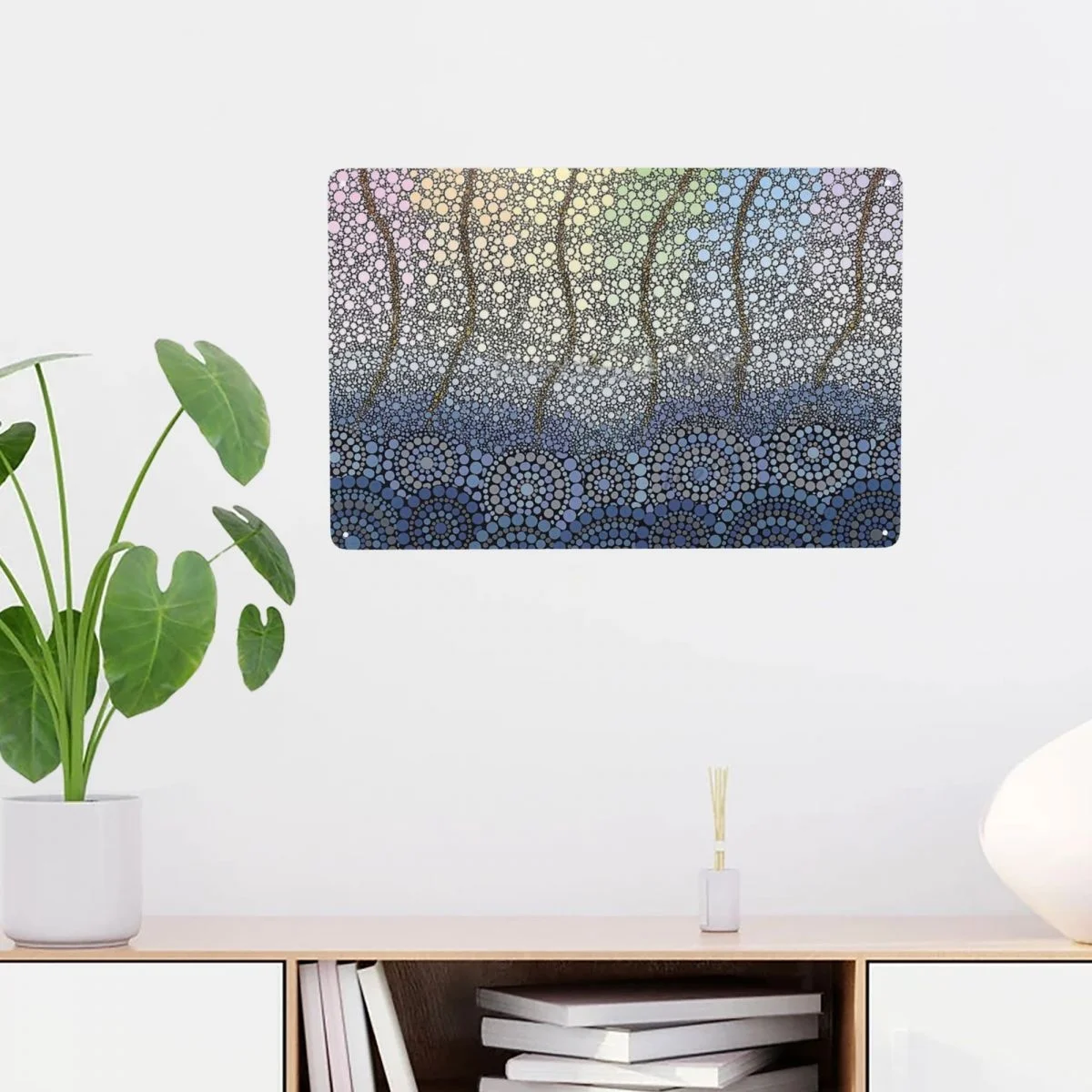

After The Storm Metal Tin Signs Australian Aboriginal Art Iron Plate Painting Home Bar Room Decor Wall Art Vintage Modern