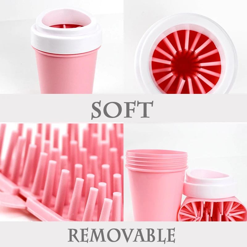 Pet Foot Washer Cup Portable Clean Brush Soft Silicone Bristles Quickly Cleaning Paws Muddy Cleaner Dog Feet Wash Tools |