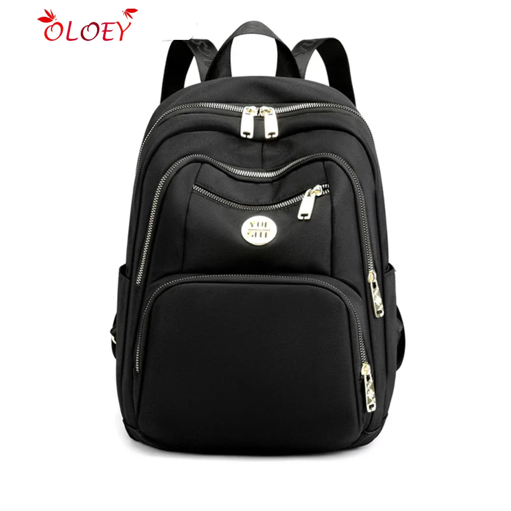 

Нейлоновый женский студенческий рюкзак высокого качества, модный однотонный дизайнерский женский рюкзак, новинка 2021, повседневные женские...