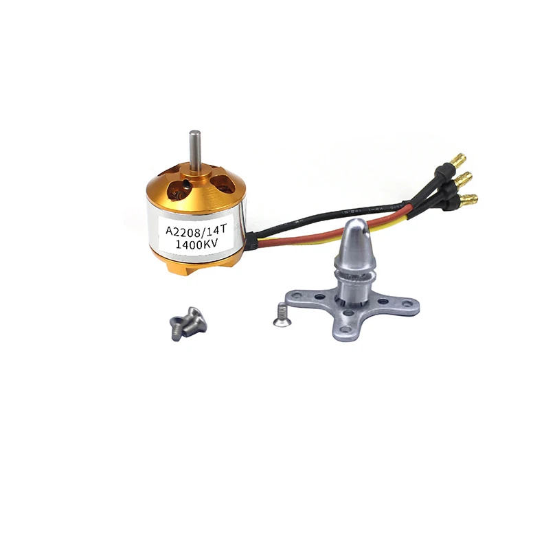 4 шт. A2208 2208 бесщеточный двигатель 1100KV 1400KV 1800KV 2600KV для радиоуправляемый самолет