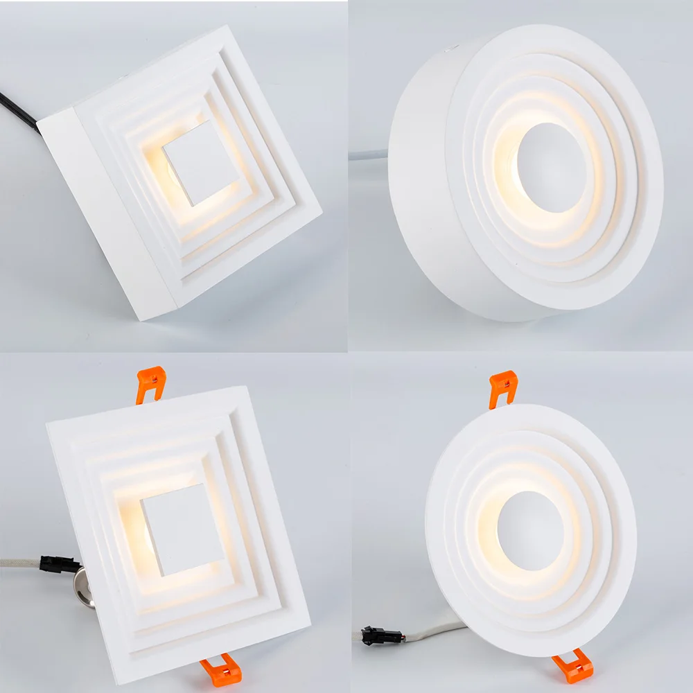 

JOYINLED Ultra Thin Led Light Lamp Special Engineering Lighting Lamp 6W 12W Recessed High Lumens Home Exhibition Mall Lighting