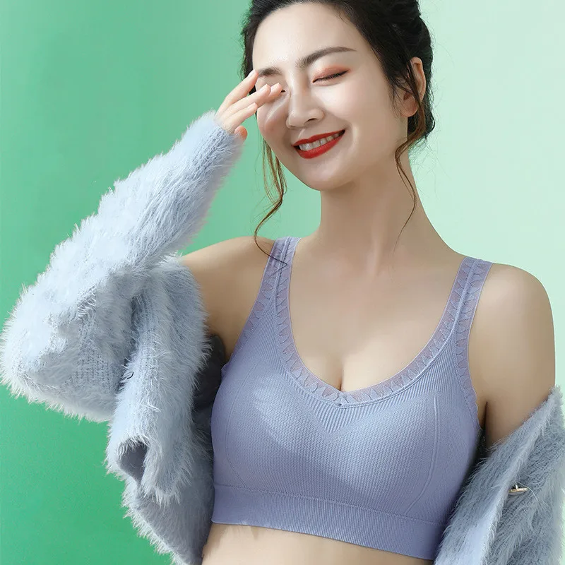 

Women Lace Bra Floral Summer Without Steel Ring Slim Sexy Bra Fashion Bra High Quality Comfortable Temptation Underwear