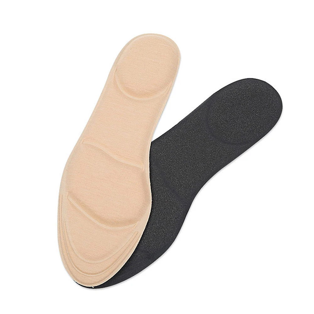 

4D Flock Memory Foam Orthotic Insoles Leopard Polka Dot Print Arch Support Flat Foot Feet Care Sole Breathable Soft Shoe Pads