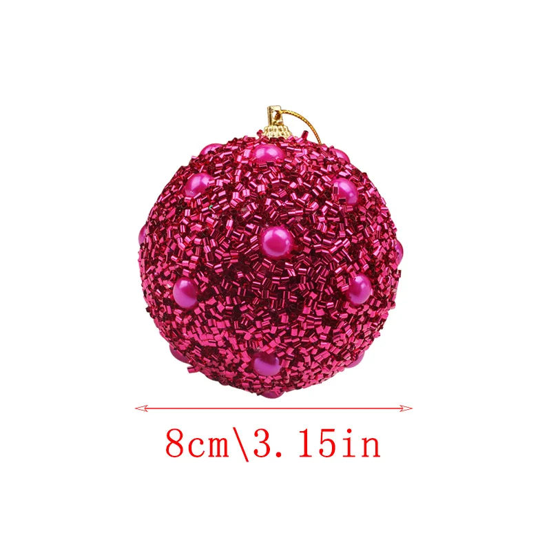 

Merry Christmas Rhinestone Glitter Baubles Ball Xmas Tree Ornament Decoration Decoration Home Xmas Tree Hanging Wedding Party