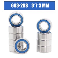 683rs bearing abec 3 10pcs 373 mm miniature 683 2rs ball bearings 6183 rs 683 2rs with blue sealed