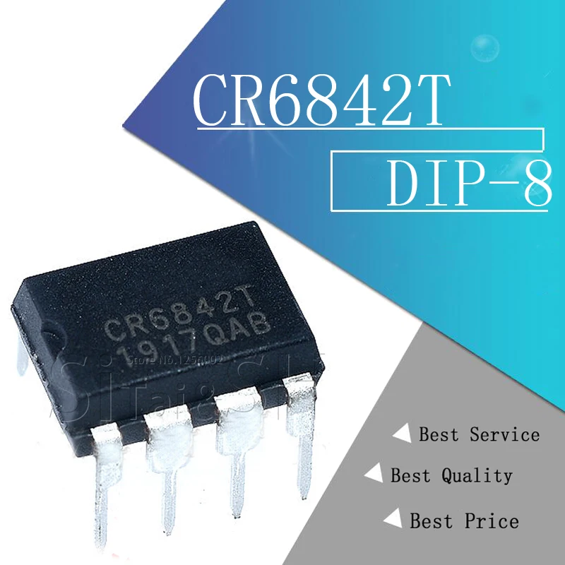 1 шт. CR6842T DIP8 CR6842 DIP 6842T DIP-8 | Электронные компоненты и принадлежности