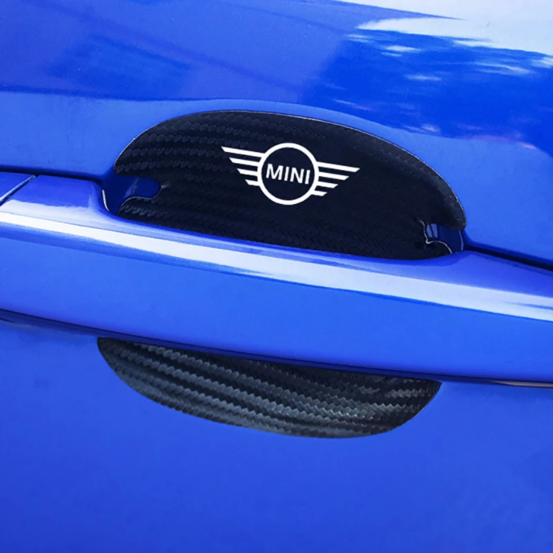Для BMW Mini Cooper R56 F56 R53 аксессуары 4 шт. углеродное волокно Автомобильная дверная