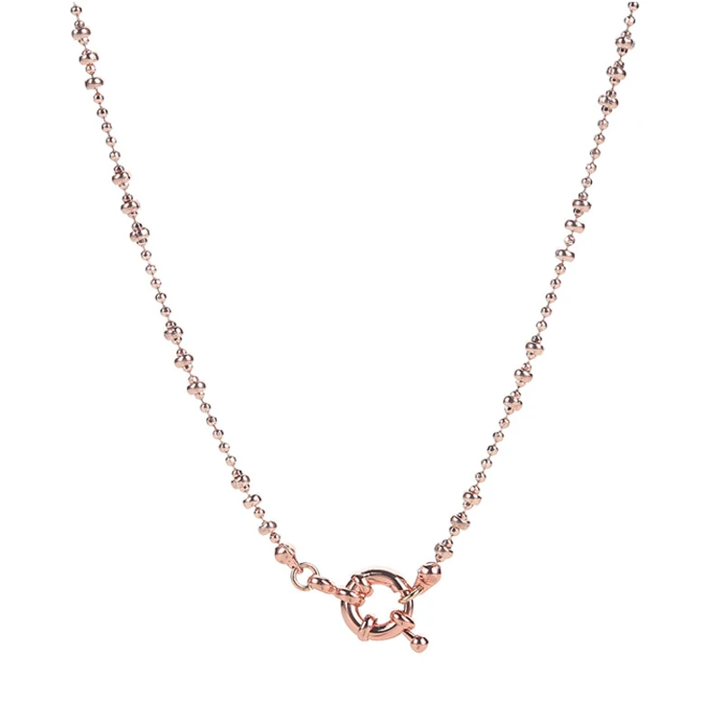 

ins fashion creative personality sailor buckle chain Clavicle Necklace 18k Gold Plated Necklace women