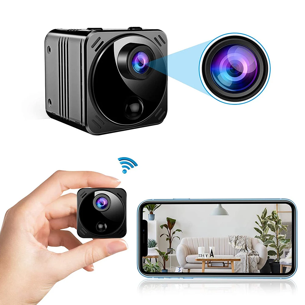 

Real HD 4K Mini Camera WiFi Smart Wireless Camcorder IP P2P HD Small Cam Motion Detection Night Vision Micra Cam