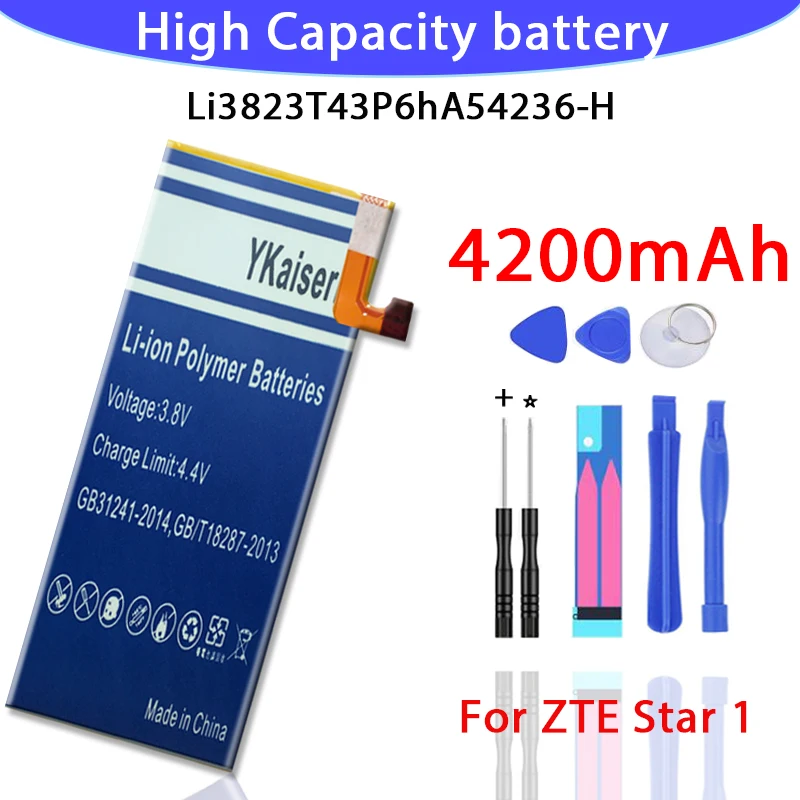 Новый 4200 мА/ч LI3823T43P6hA54236 H Батарея для ZTE Nubia Z7 мини NX507J лезвие S6 5 0 дюймов G717C G718C Batteria