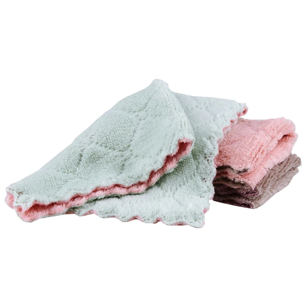 8pcs Home Super Absorbent Microfiber Towels Kitchen Thicker Wipe Dish Cloth for Cleaning Table Tableware Clean Towel | Дом и сад