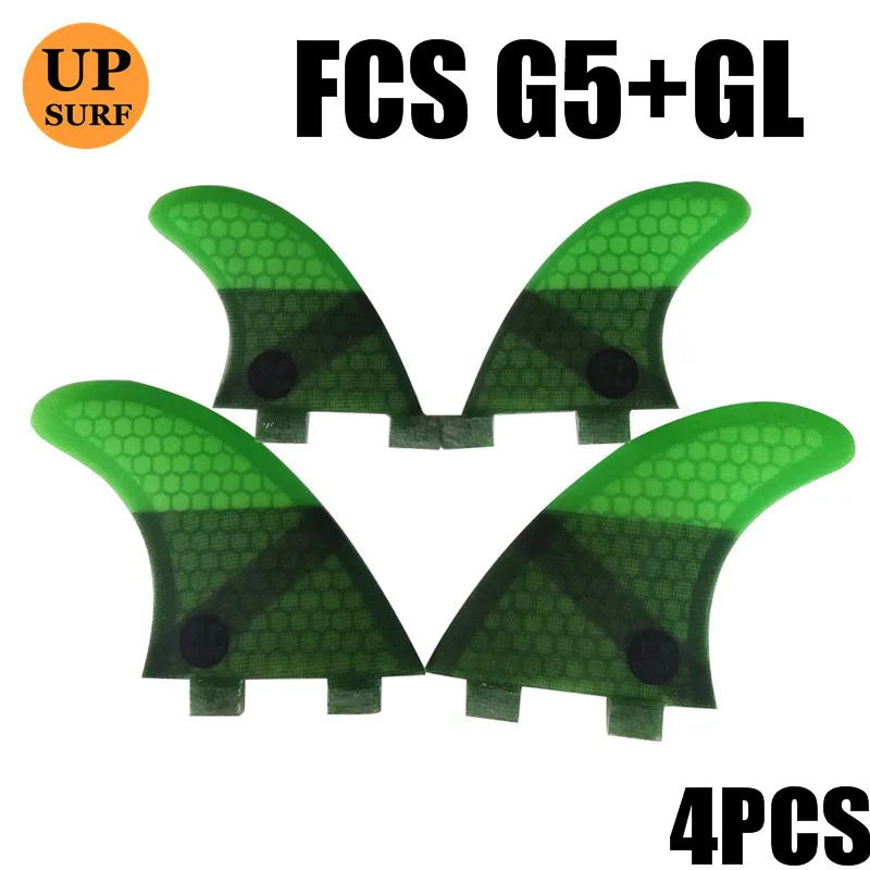 FCS четыре плавника G5 + GL из стеклопластика плавники (доска для серфинга) доска