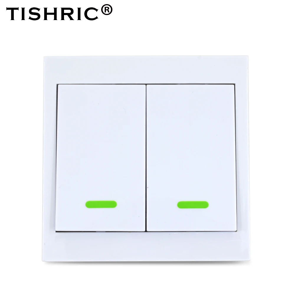 2C Remote TISHRIC RF пульт дистанционного управления 433 МГц передатчик 86 Тип стеновая панель липкий умный дом работа с SONOFF RF/T1/T2/T3/мост/TX/433 - Комплект: 2C Remote