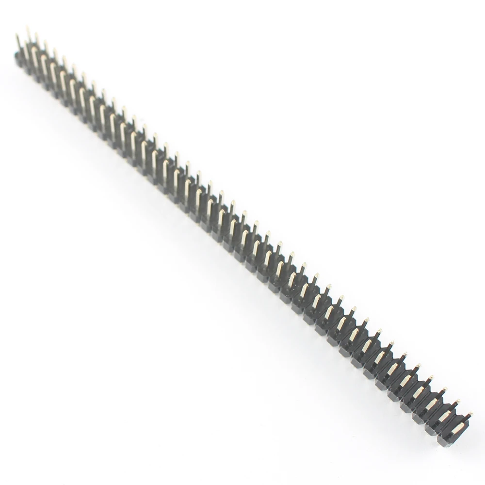 100 шт. 2 54 мм Шаг 2x40 80 Pin типа папа двойной прямой ряд штыревой разъем полосы |