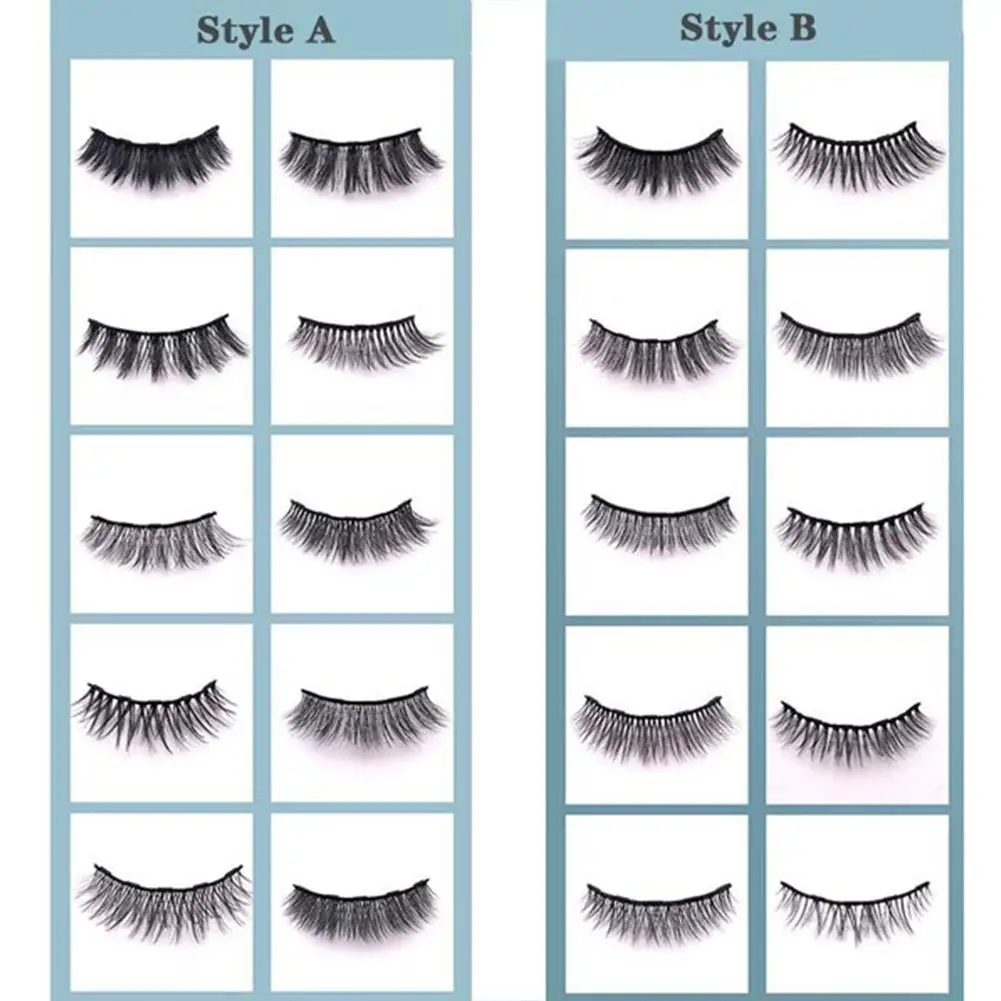 

Long Lasting Natural Magnetic Eyelashes 3D Mink Makeup Magnetic Eyelashes Eyeliner Tweezers Makeup Set