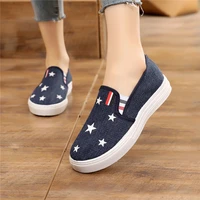 2021 new color matching ladies flat non slip all match casual canvas shoes dy1747