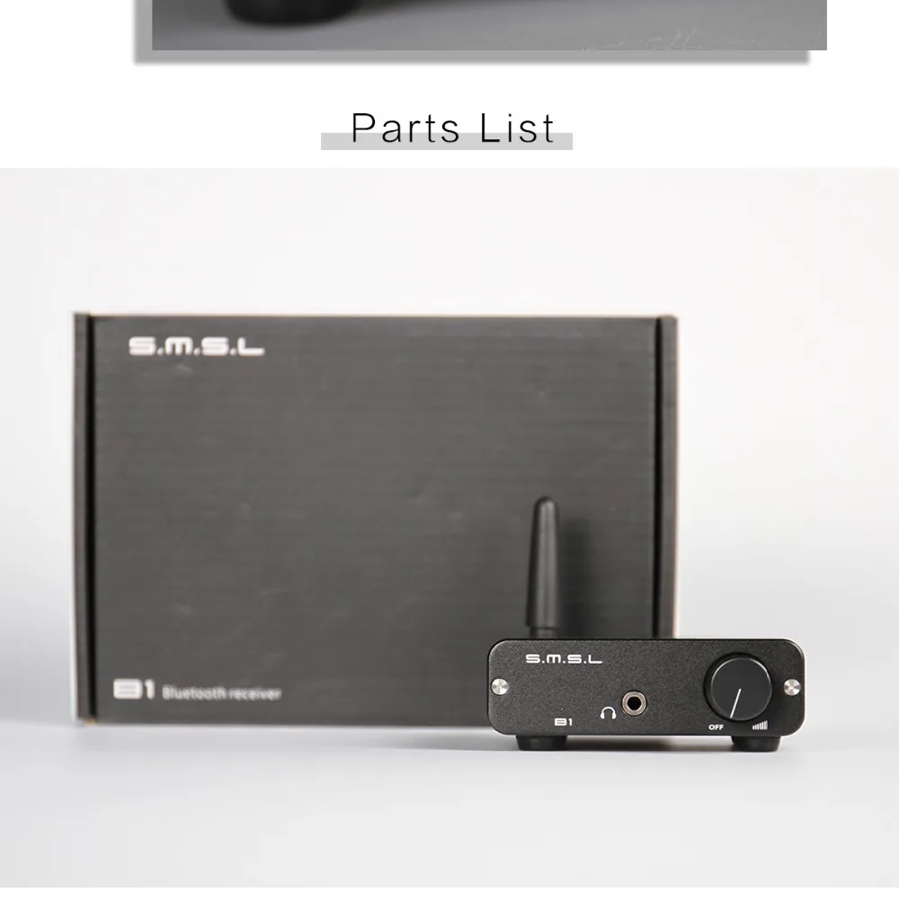 SMSL B1 HiFi Stereo Audio Bluetooth DAC Receiver NFC Optical Coaxial Digital Decoder 24 Hours Playing Time Black | Электроника