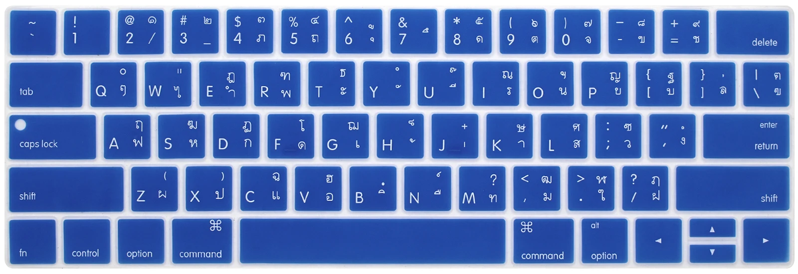 Thailan keyboard cover For macbook pro with touchbar A2159 A1707 A1707 A1989 A1990 New pro US-Enter cover Protective film