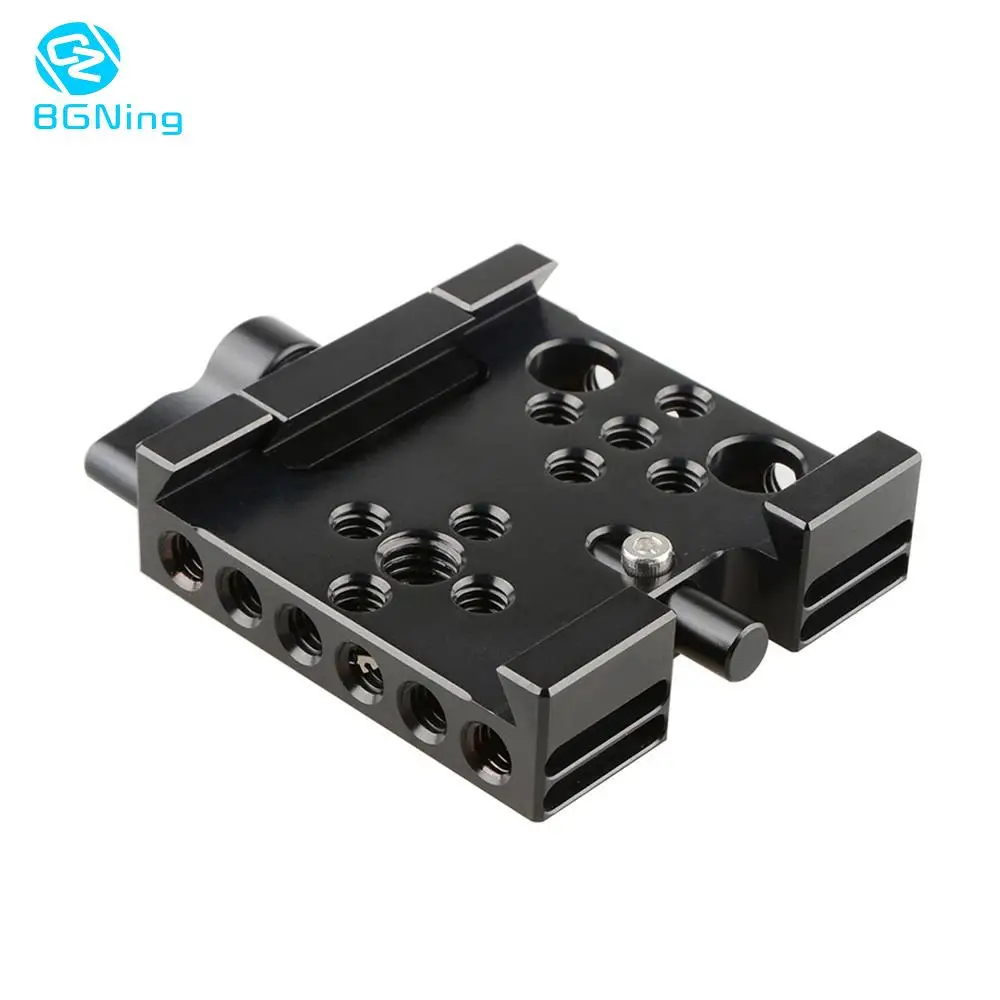 

Quick Release Plate for Manfrotto 577 501 Camera Tripod Baseplate 60mm 1/4" 3/8" Screw Holes DSLR Cage Rig Rail Mount QR Board