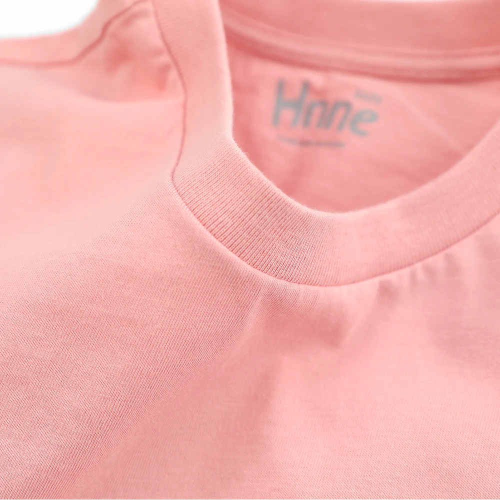 Hnne Children 100% Cotton Short Sleeve T-shirt Soft Breathable Unisex Boys Girls Tops Kids High Quality Solid Tees  HJ150622