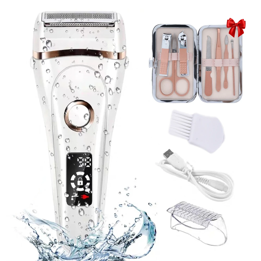 

Эпилятор женский Электрический безболезненный, с ЖК-дисплеем, перезаряжаемый по USB