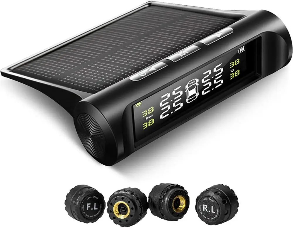 Умная Автомобильная TPMS система контроля давления в шинах Солнечная энергия